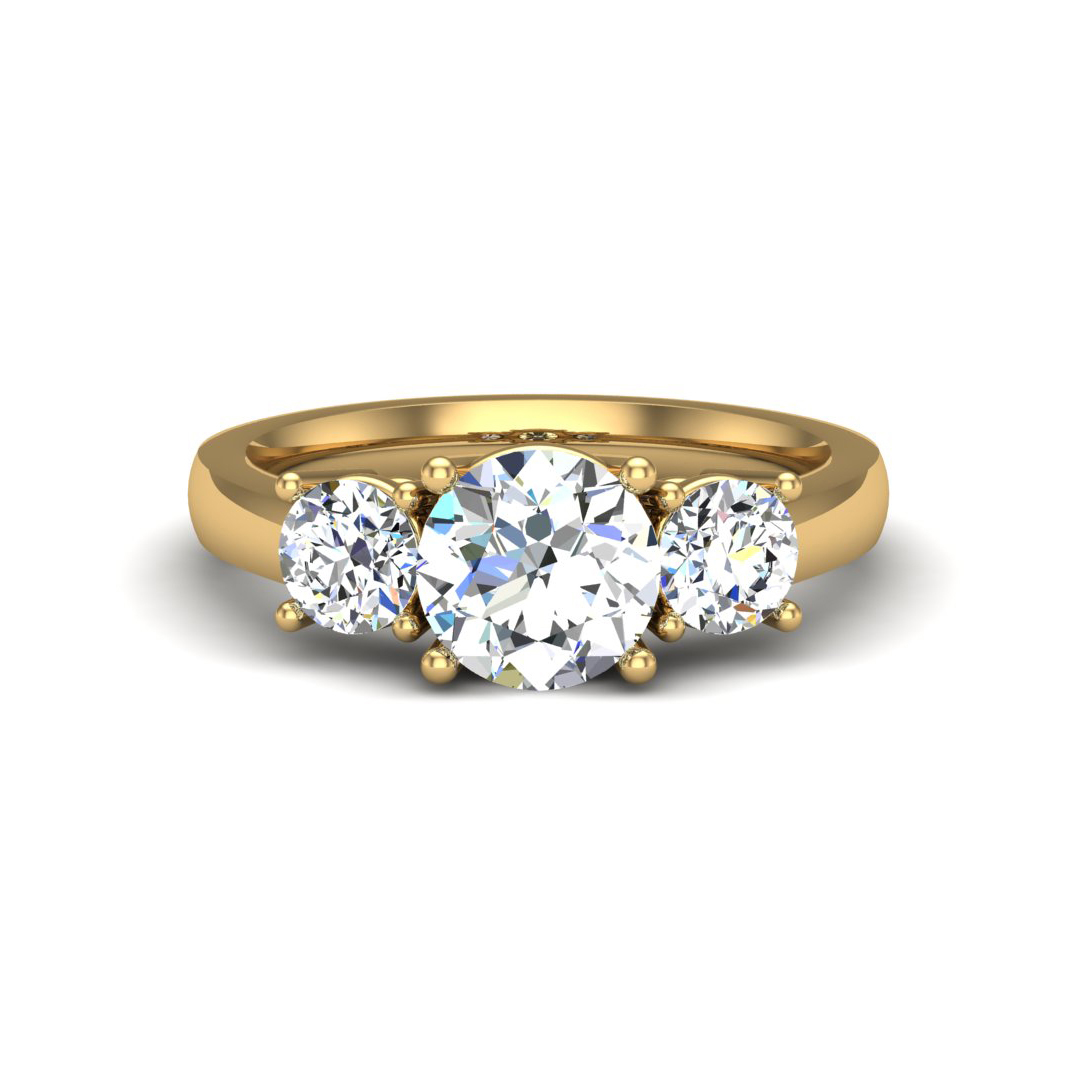 Daleyza Three-Stone Engagement Ring
